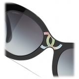 Chanel - Butterfly Sunglasses - Black - Chanel Eyewear