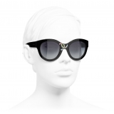 Chanel - Butterfly Sunglasses - Black - Chanel Eyewear