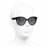 Chanel - Occhiali da Sole a Farfalla - Nero - Chanel Eyewear