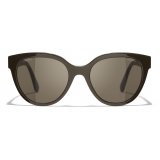 Chanel - Butterfly Sunglasses - Brown - Chanel Eyewear