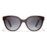 Chanel - Butterfly Sunglasses - Burgundy - Chanel Eyewear