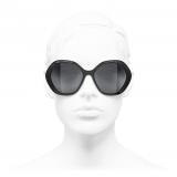 Chanel - Round Sunglasses - Black - Chanel Eyewear