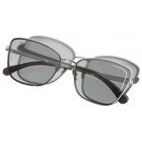 Chanel - Cat-Eye Sunglasses - Silver - Chanel Eyewear