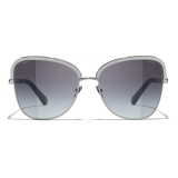 Chanel - Square Sunglasses - Dark Silver - Chanel Eyewear