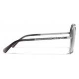 Chanel - Square Sunglasses - Dark Silver - Chanel Eyewear