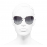 Chanel - Square Sunglasses - Dark Silver - Chanel Eyewear