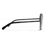 Chanel - Occhiali da Sole Quadrati - Nero - Chanel Eyewear