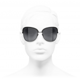 Chanel - Occhiali da Sole Quadrati - Nero - Chanel Eyewear