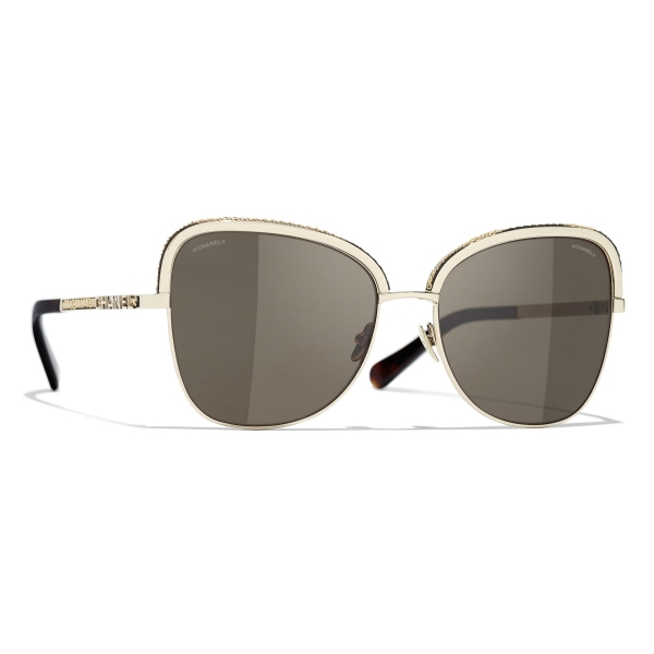 Chanel - Square Sunglasses - Gold - Chanel Eyewear