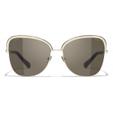 Chanel - Square Sunglasses - Gold - Chanel Eyewear