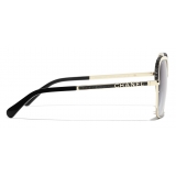 Chanel - Occhiali da Sole Quadrati - Oro - Chanel Eyewear