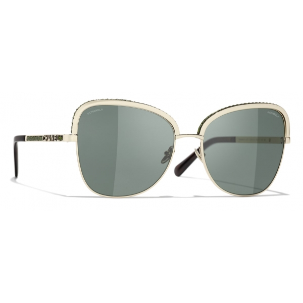 Chanel - Square Sunglasses - Gold - Chanel Eyewear