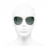 Chanel - Occhiali da Sole Quadrati - Oro - Chanel Eyewear