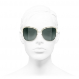 Chanel - Square Sunglasses - Gold - Chanel Eyewear