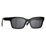 Chanel - Occhiali da Sole Quadrati - Nero - Chanel Eyewear