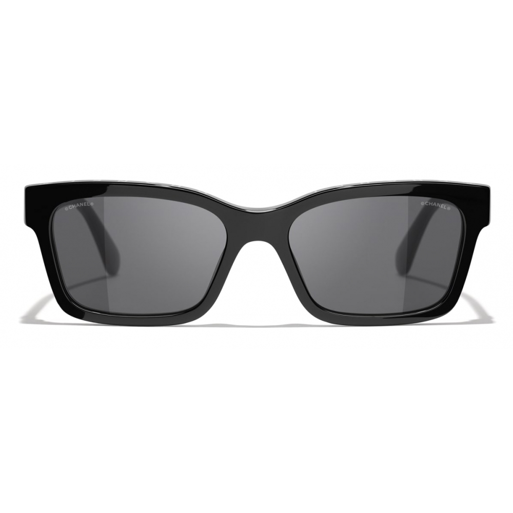 Chanel - Square Sunglasses - Black - Chanel Eyewear - Avvenice