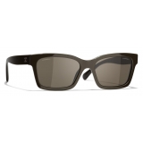 Chanel - Occhiali da Sole Quadrati - Marrone - Chanel Eyewear