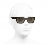 Chanel - Occhiali da Sole Quadrati - Marrone - Chanel Eyewear