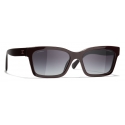 Chanel - Square Sunglasses - Burgundy - Chanel Eyewear