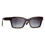 Chanel - Square Sunglasses - Burgundy - Chanel Eyewear