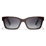 Chanel - Square Sunglasses - Burgundy - Chanel Eyewear