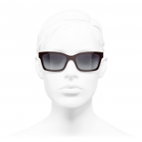 Chanel - Occhiali da Sole Quadrati - Borgogna - Chanel Eyewear