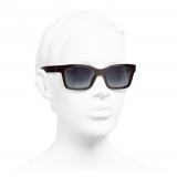Chanel - Occhiali da Sole Quadrati - Borgogna - Chanel Eyewear