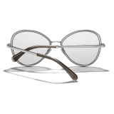 Chanel - Butterfly Sunglasses - Silver - Chanel Eyewear