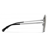 Chanel - Butterfly Sunglasses - Dark Silver - Chanel Eyewear