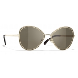 Chanel - Butterfly Sunglasses - Gold - Chanel Eyewear