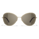 Chanel - Butterfly Sunglasses - Gold - Chanel Eyewear