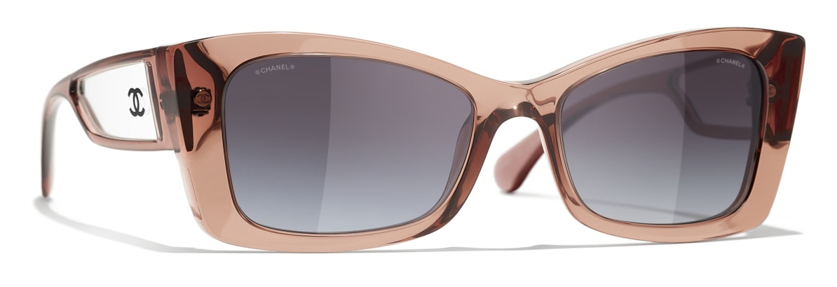 Chanel - Rectangular Sunglasses - Transparent Pink - Chanel Eyewear -  Avvenice