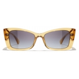 Chanel - Rectangular Sunglasses - Yellow - Chanel Eyewear