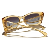 Chanel - Rectangular Sunglasses - Yellow - Chanel Eyewear