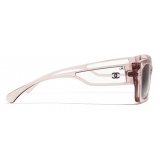 Chanel - Rectangular Sunglasses - Transparent Pink - Chanel Eyewear