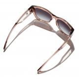 Chanel - Butterfly Sunglasses - Transparent Brown - Chanel Eyewear