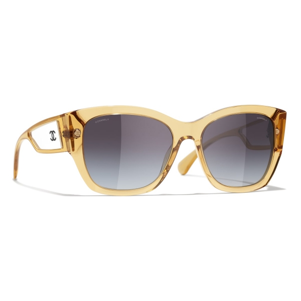 Chanel - Butterfly Sunglasses - Yellow - Chanel Eyewear
