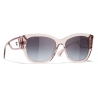 Chanel - Occhiali da Sole a Farfalla - Rosa Trasparente - Chanel Eyewear