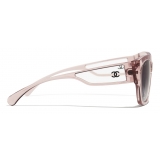 Chanel - Butterfly Sunglasses - Transparent Pink - Chanel Eyewear