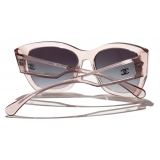Chanel - Occhiali da Sole a Farfalla - Rosa Trasparente - Chanel Eyewear