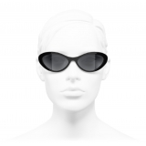Chanel - Occhiali da Sole Ovali - Nero - Chanel Eyewear