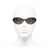 Chanel - Oval Sunglasses - Brown - Chanel Eyewear