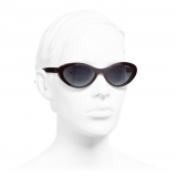 Chanel - Occhiali da Sole Ovali - Borgogna - Chanel Eyewear