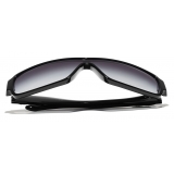 Chanel - Shield Sunglasses - Black - Chanel Eyewear