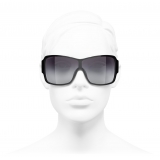 Chanel - Occhiali da Sole a Maschera - Nero - Chanel Eyewear