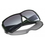 Chanel - Shield Sunglasses - Green - Chanel Eyewear