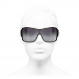 Chanel - Shield Sunglasses - Green - Chanel Eyewear