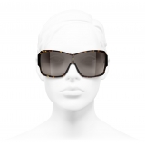 Chanel - Shield Sunglasses - Dark Tortoise - Chanel Eyewear