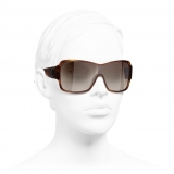 Chanel - Occhiali da Sole a Maschera - Tartaruga - Chanel Eyewear