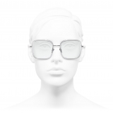 Chanel - Square Sunglasses - Dark Silver - Chanel Eyewear